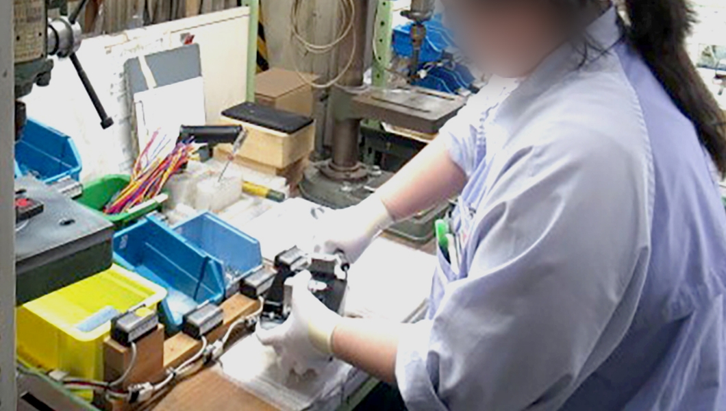 バルブ部品の組立