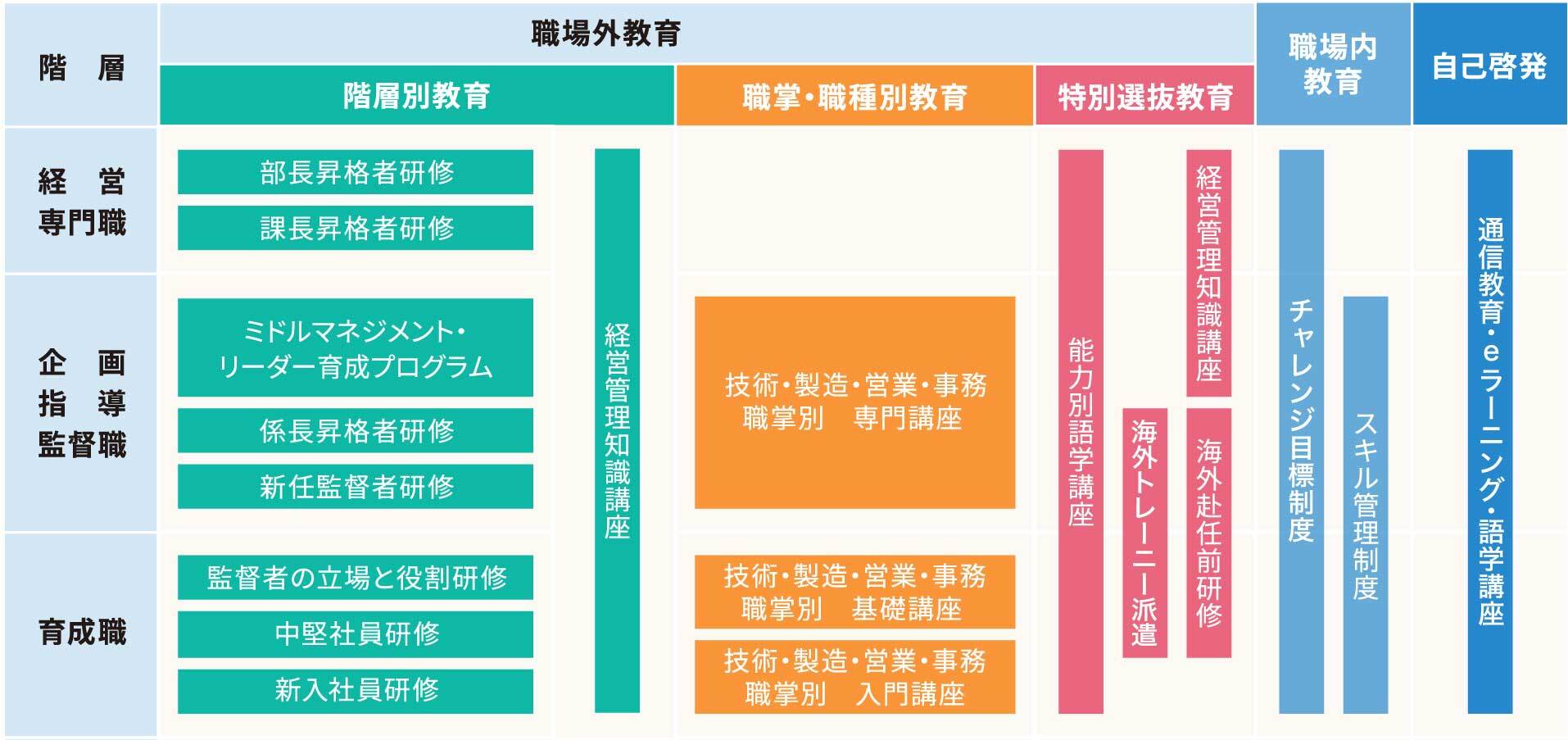 キッツ教育体系図