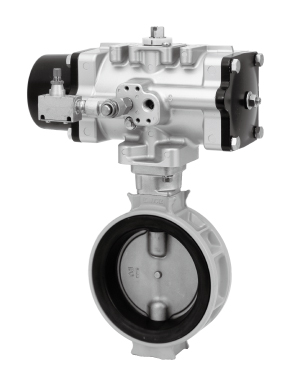 FAS（Single Actuation/Spring Return）带执行器的自动蝶阀的图像