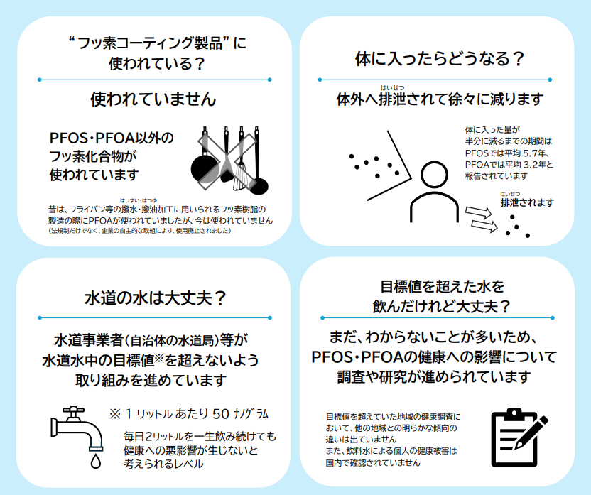 一般家庭の水道水における課題