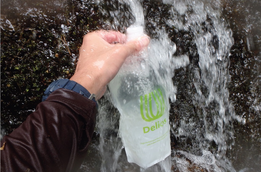 解決策・効果　＜携帯用浄水器＞